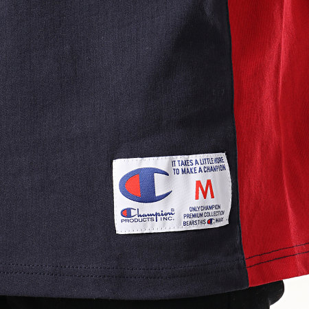 Champion - Tee Shirt 213056 Bleu Marine Rouge Blanc