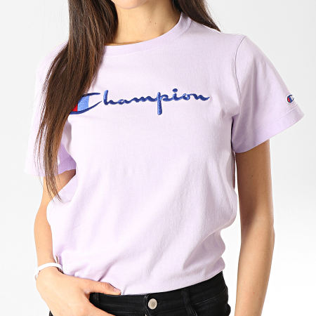 Champion - Tee Shirt Femme 110992 Lilas