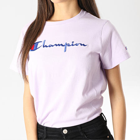 Champion - Tee Shirt Femme 110992 Lilas