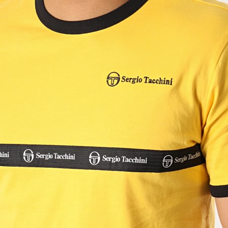 Sergio Tacchini - Tee Shirt Original 37859 Jaune Noir