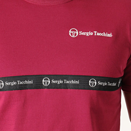 Sergio Tacchini - Tee Shirt Original 37859 Bordeaux Noir