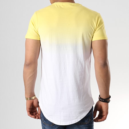 Terance Kole - Tee Shirt Oversize 98072 Jaune Blanc Dégradé