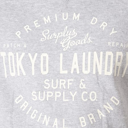 Tokyo Laundry - Sweat Capuche Portopalo Gris Chiné
