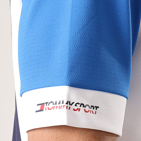 Tommy Hilfiger - Tee Shirt Colourblock 0002 Bleu Marine Blanc Bleu Clair