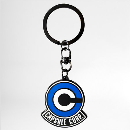 Dragon Ball Z - Porte Clé Emblème Capsule Corp Bleu Blanc