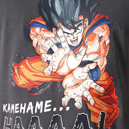 Dragon Ball Z - Tee Shirt Kamehameha Gris Anthracite