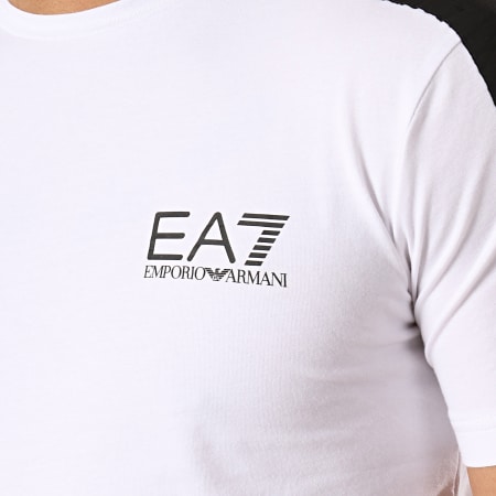 EA7 Emporio Armani - Tee Shirt A Bandes 3GPT07-PJ03Z Blanc Noir