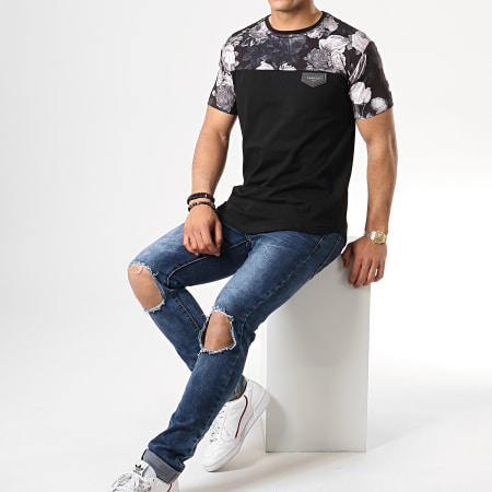 Gianni Kavanagh - Tee Shirt Oversize GKG001257 Noir Floral