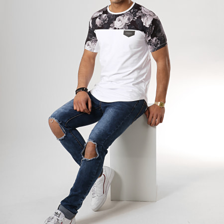 Gianni Kavanagh - Tee Shirt Oversize GKG001258 Blanc Floral
