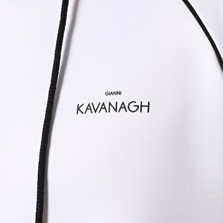 Gianni Kavanagh - Sweat Capuche Bicolore GKG001215 Blanc Noir