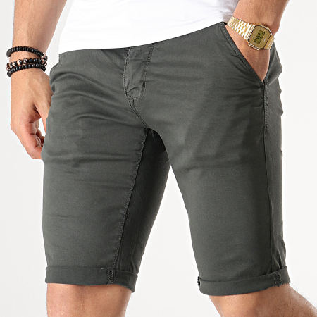 Paname Brothers - Short Chino Bogota Gris Anthracite