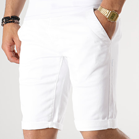 Paname Brothers - Short Chino New Jersey Blanc