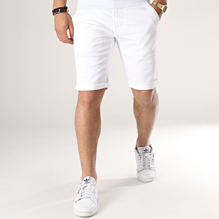 Paname Brothers - Short Chino New Jersey Blanc