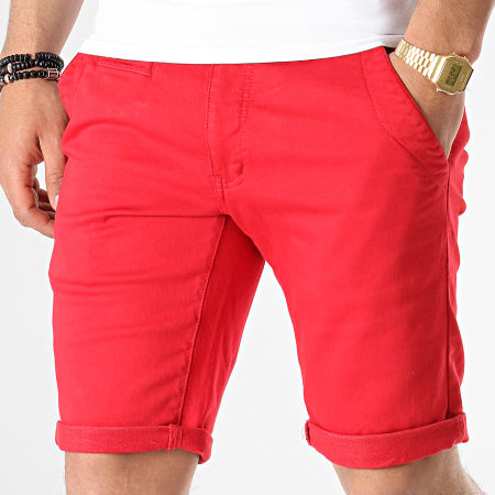 Paname Brothers - Short Chino New Jersey Rouge