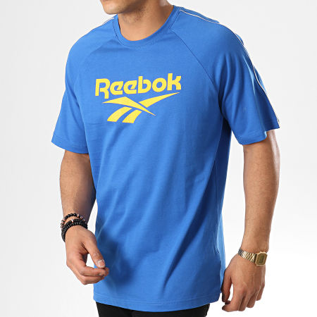 Reebok - Tee Shirt A Bandes Classics Vector ED4042 Blue Roi Jaune