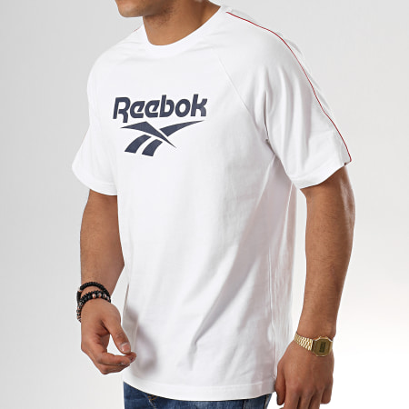 Reebok - Tee Shirt A Bandes Classics Vector FI2893 Blanc