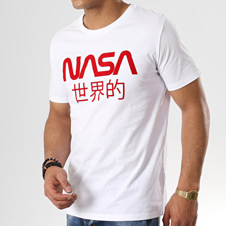 NASA - Tee Shirt Japan Blanc Rouge