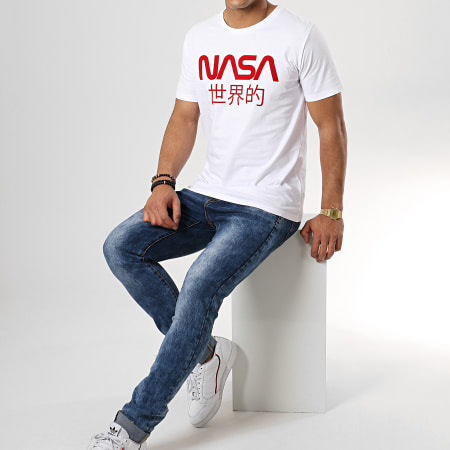 NASA - Tee Shirt Japan Blanc Rouge