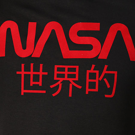 NASA - Sweat Capuche Worldwide Noir Rouge