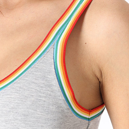 Only - Body Femme Rainbow Gris Chiné