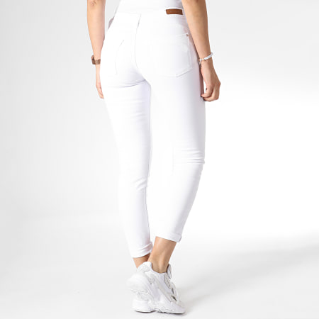 Only - Jean Skinny Femme Anica Blanc 