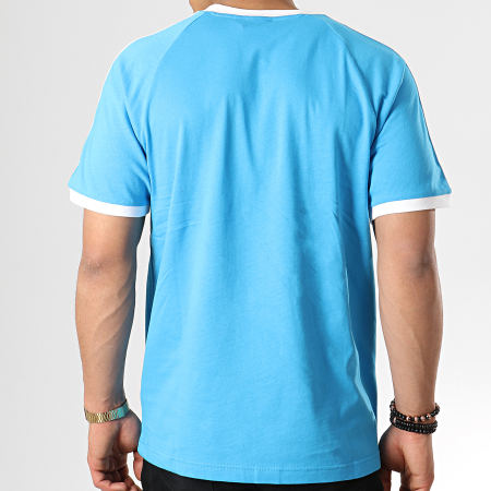 Adidas Originals - Tee Shirt 3 Stripes DZ4587 Bleu Clair Blanc