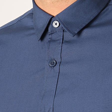 Only And Sons - Chemise Manches Courtes Alfredo Bleu Marine