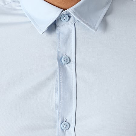 Only And Sons - Chemise Manches Courtes Alfredo Bleu Clair