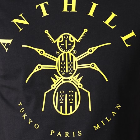 Anthill - Tee Shirt Logo Noir Jaune