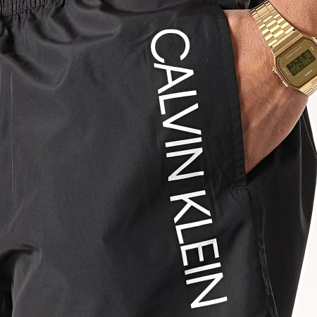 Calvin Klein - Short De Bain Runner Logo 0266 Noir