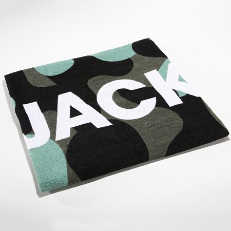 Jack And Jones - Serviette De Plage Summer Vert Kaki Camouflage