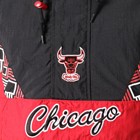 Mitchell and Ness - Veste Outdoor Team Colour Chicago Bulls Rouge Noir