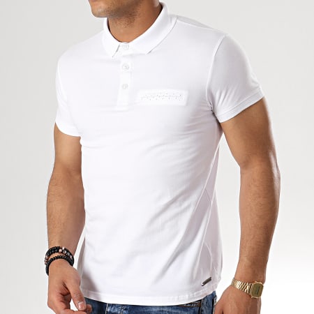 Paname Brothers - Polo Manches Courtes Pastel Blanc