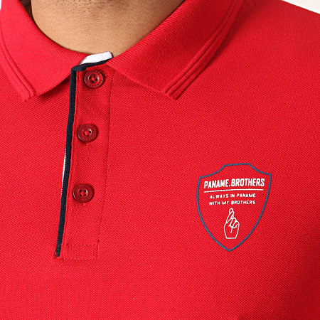 Paname Brothers - Polo Manches Courtes Pactol Rouge
