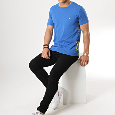Emporio Armani - Tee Shirt Avec Bande 211813-9P462 Bleu Roi