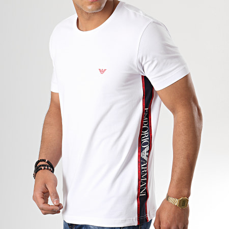Emporio Armani - Tee Shirt Avec Bande 211813-9P462 Blanc