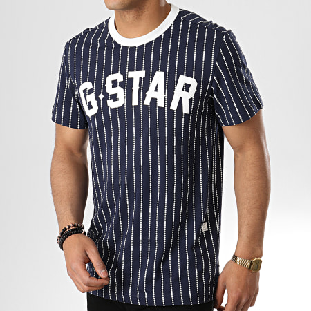 G-Star - Tee Shirt Wabash D15106-A648 Bleu Marine