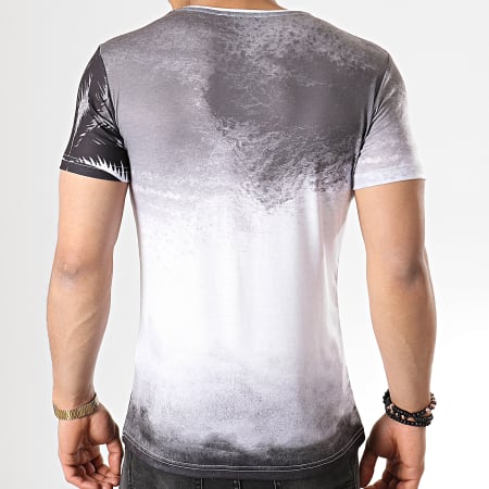 John H - Tee Shirt M-8 Noir Blanc 