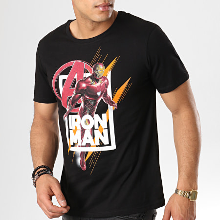 Iron Man - Tee Shirt Iron Man Avengers Noir