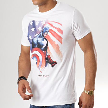 Captain America - Tee Shirt Patriot Blanc