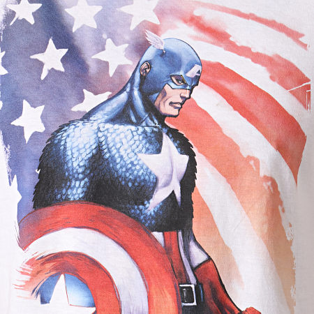 Captain America - Tee Shirt Patriot Blanc