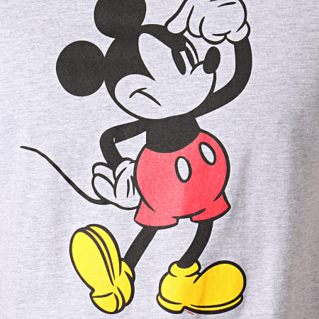 Mickey - Tee Shirt Annoying Face Gris Chiné