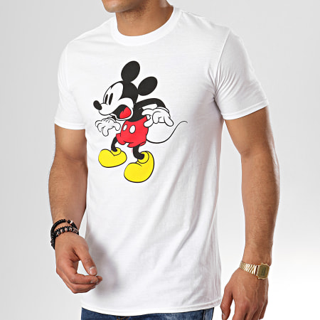 Mickey - Tee Shirt Shocking Face Blanc