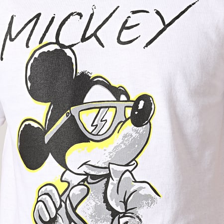 Mickey - Tee Shirt Mickey Rocks Blanc