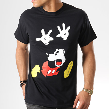Mickey - Tee Shirt Panic Face Noir