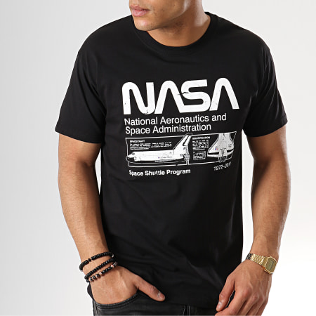 NASA - Tee Shirt Space Shuttle Program Noir