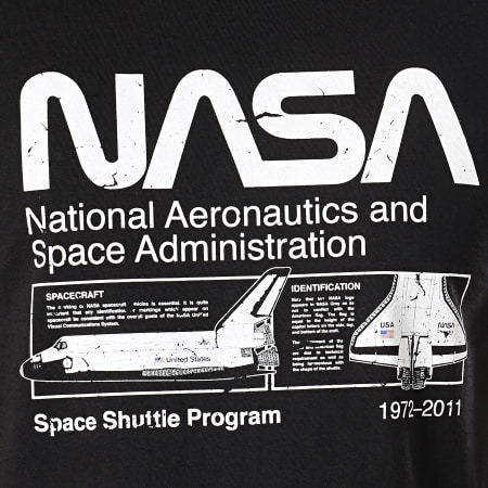 NASA - Tee Shirt Space Shuttle Program Noir