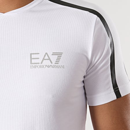 EA7 Emporio Armani - Tee Shirt 3GPT33-PJL2Z Blanc Doré