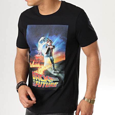Back To The Future - Tee Shirt Back To The Future Noir
