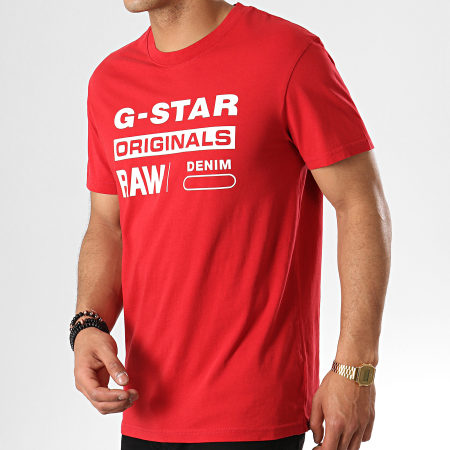 G-Star - Tee Shirt Graphic 8 D14143-336 Rouge